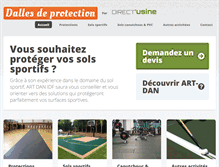 Tablet Screenshot of dalles-de-protection.fr
